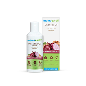 MAMAEARTH Onion Oil for Hair Growth & Hair Fall Control with Redensyl 100ml