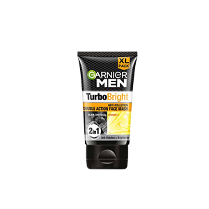 Garnier Men Turbo Bright Double Action Face Wash - 100ml