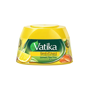 Vatika Naturals Dandruff Guard Styling Hair Cream With Lemon Tea Tree And Almond (UAE) 140ml