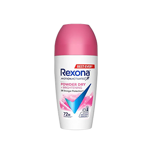 Rexona Powder Dry + Brightening For Women Roll On - 45ml x 2pcs