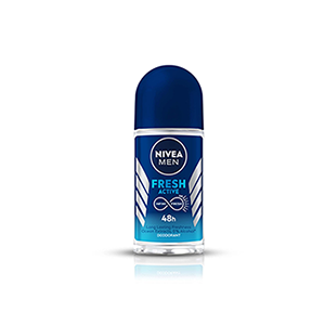 Nivea Men Fresh Active Anti-Perspirant Roll On Deodorant - 50ml X 2Pcs
