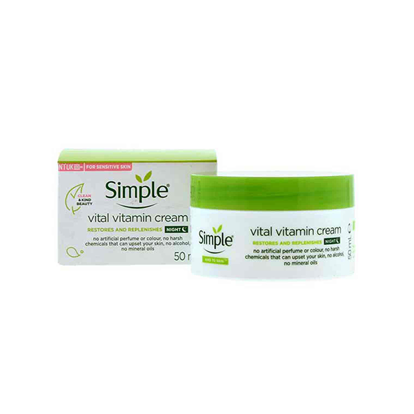 Simple Kind To Vital Vitamin night Cream - 50ml