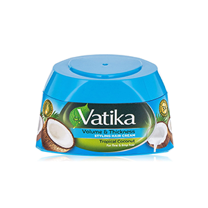Vatika Volume & Thickness Styling Hair Cream with Tropical Coconut for fine & limp hair - 140 ml