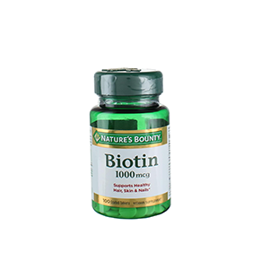 Nature's Bounty Biotin 1000mcg Vitamin Supplement Supports Healthy Hair, skin & Nails (USA) - 100 Tablets