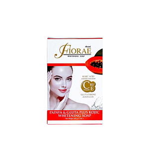 Fiorae Papaya & Gluta Plus Kojic Whitening Soap -165g