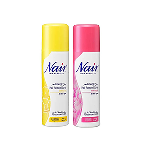 Nair Hair Removal Lemon & Rose Spray for Silky and Smooth Skin (UK)  - 200ml x  2 Pcs